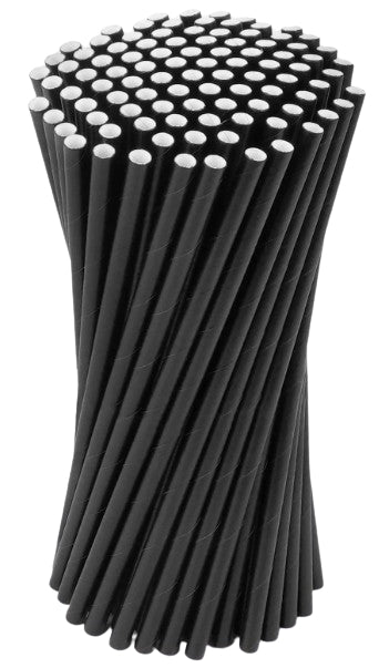 Cocktail Straw Black 250pcs