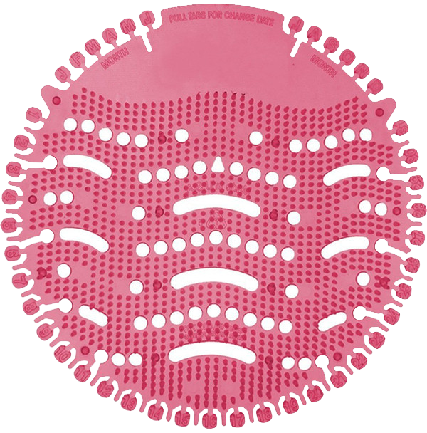 Adsan Urinal Screens Strawberry Red