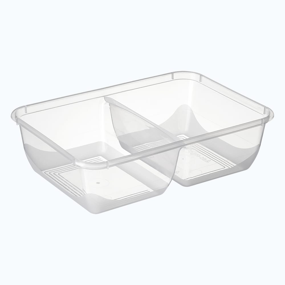 BONSON 650ml 2 Compartment Container 500pcs