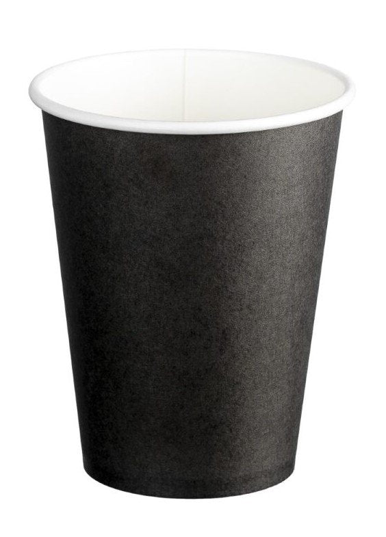 Paper Cup 8oz Single Wall Black 50pcs/pack, 20 packs per carton