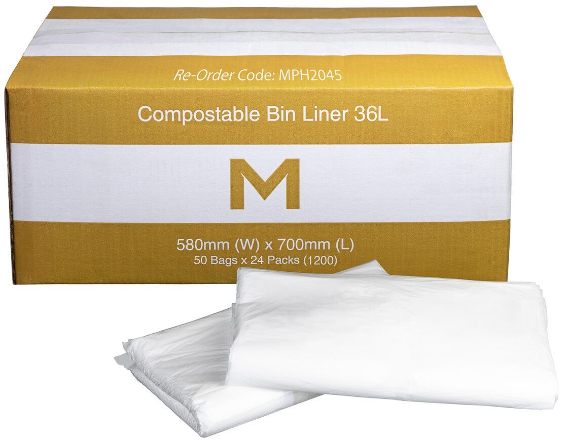 FP Compostable Bin Liner 36L, 50 Bags