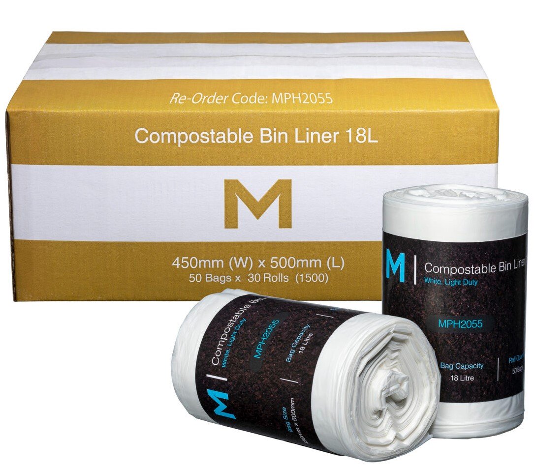 POR Compostable Bin Liner 18L, 50 Bags