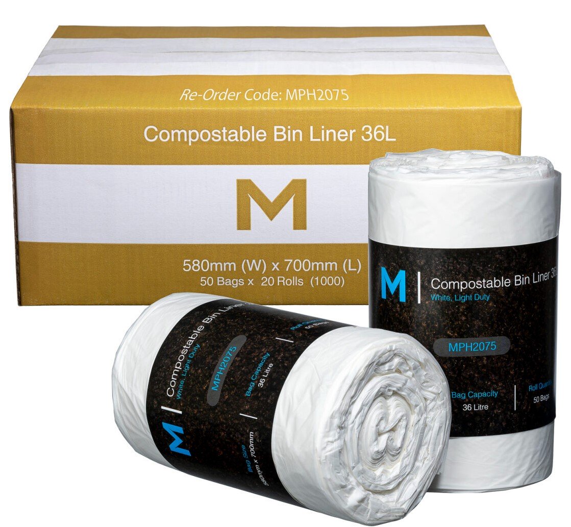 POR Compostable Bin Liner 36L, 50 Bags