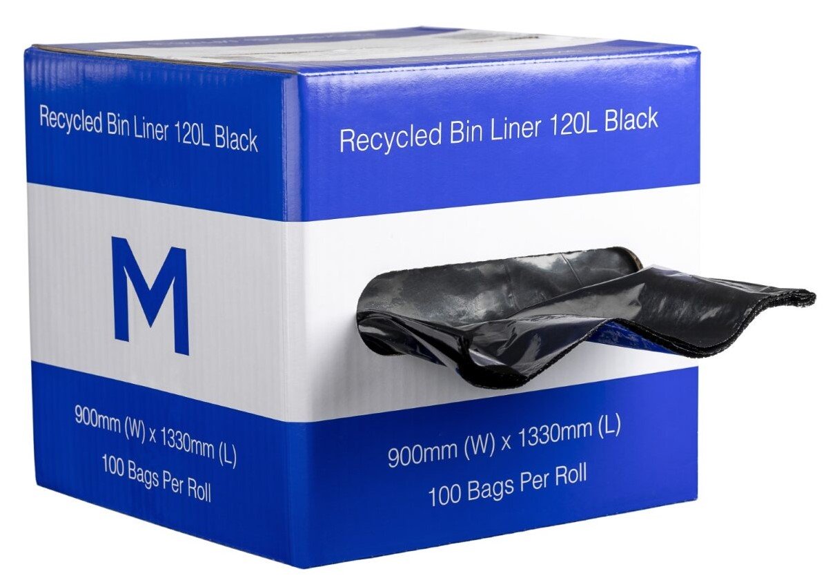 DB Recycled Bin Liner 120L, 100 Bags