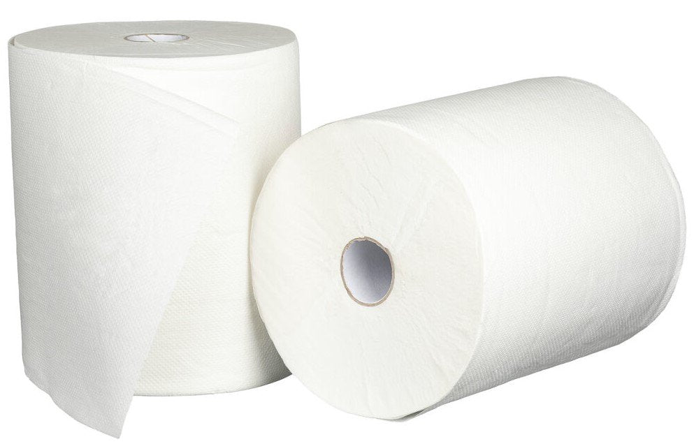 Roll Feed Paper Towel White, 2 Ply