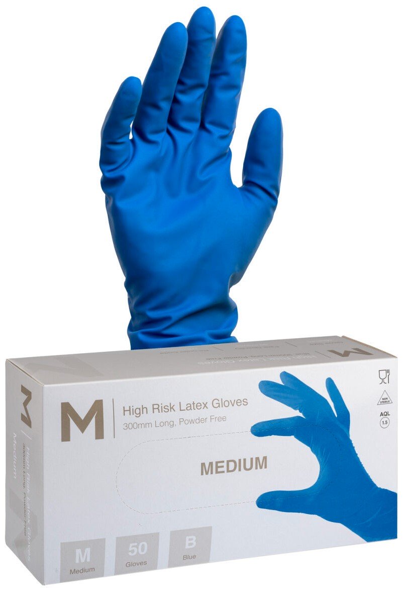 High Risk Latex Gloves 18.5g