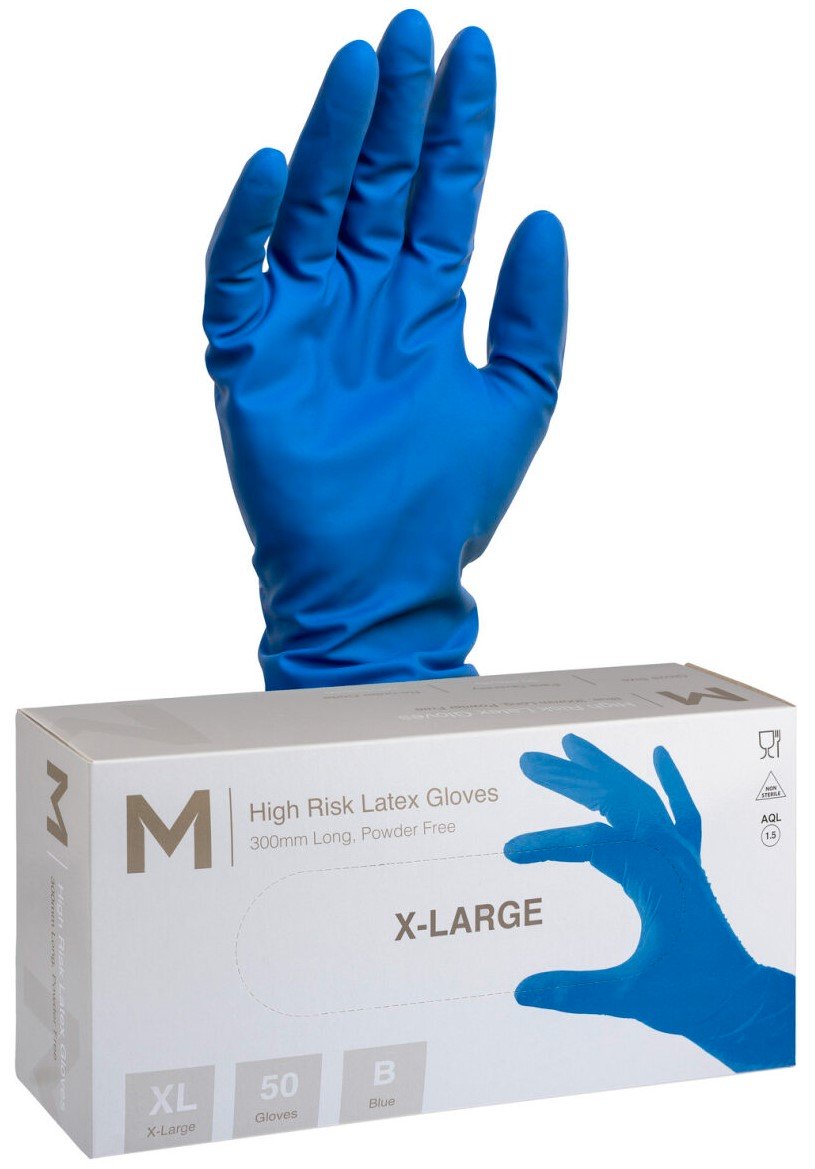 High Risk Latex Gloves 18.5g
