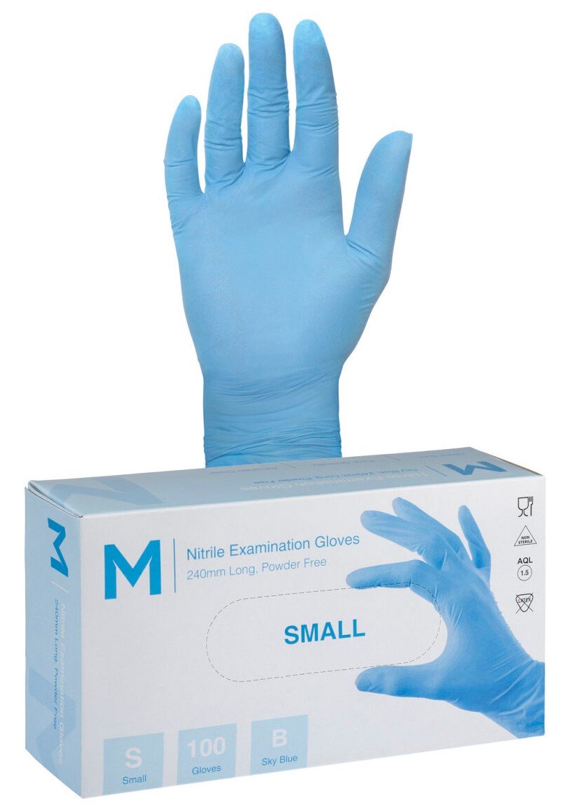 Nitrile Sky Blue Gloves 3.0g