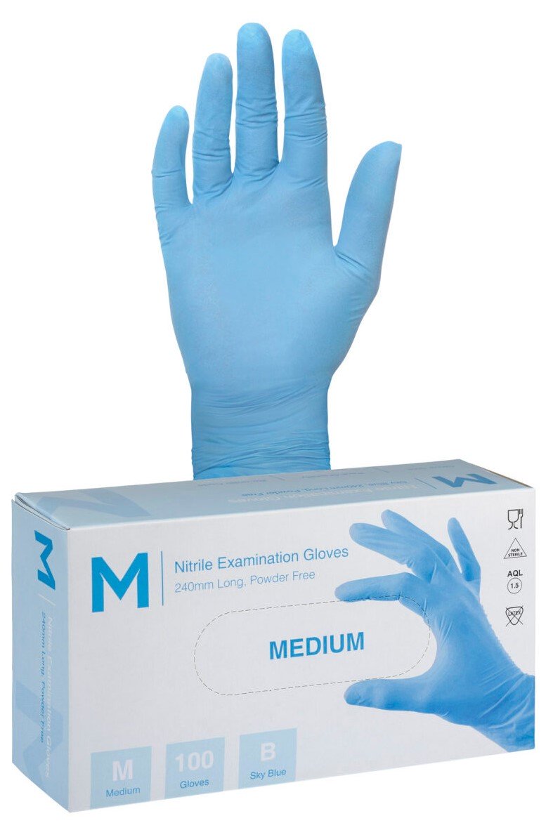 Nitrile Sky Blue Gloves 3.0g