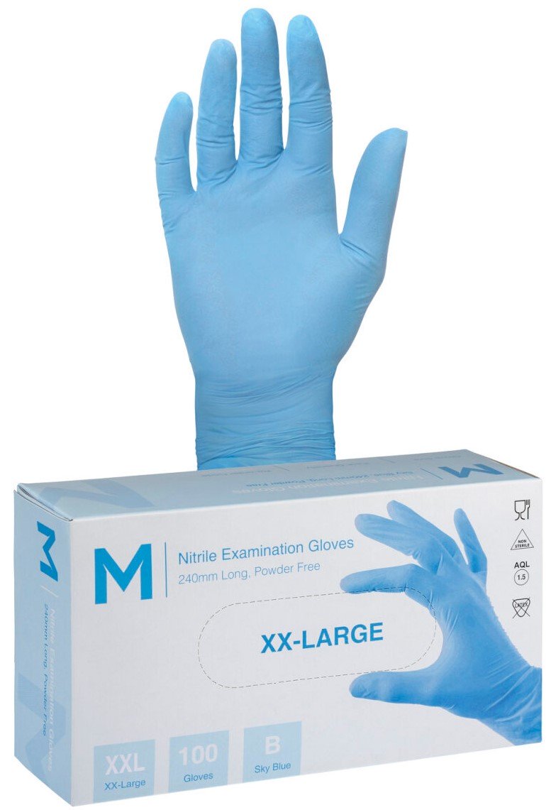 Nitrile Sky Blue Gloves 5.0g