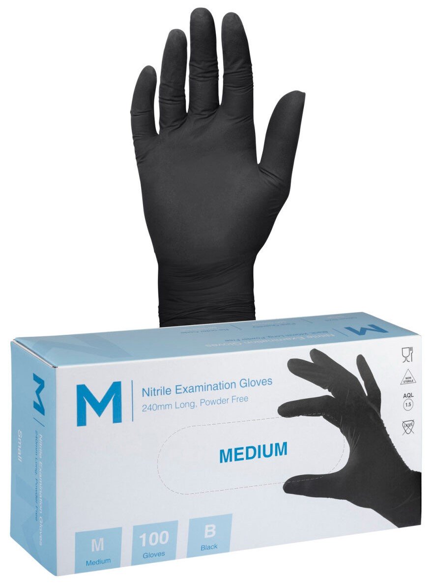 Nitrile Black Gloves 7.0g