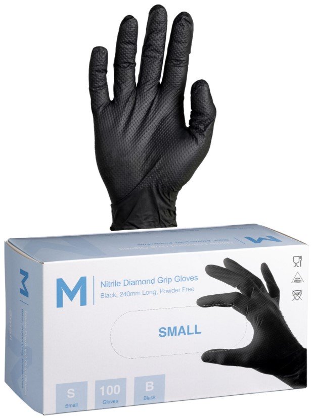 Nitrile Black Diamond Gloves 9.0g