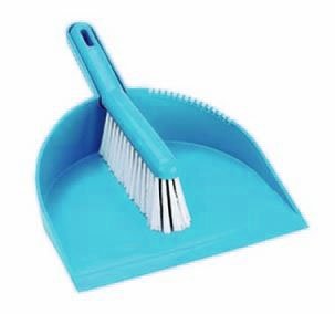 Dust Pan & Brush Set, Soft Bristles
