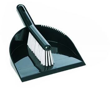 Dust Pan & Brush Set, Soft Bristles
