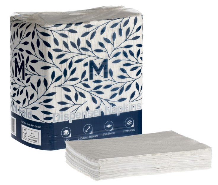 Dispenser Napkins 6000Pcs White