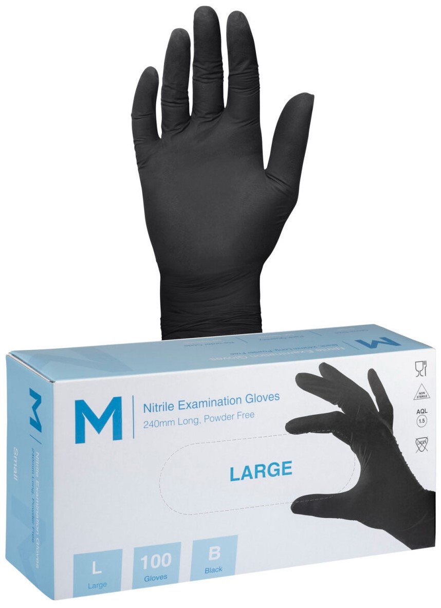Nitrile Black Gloves 7.0g