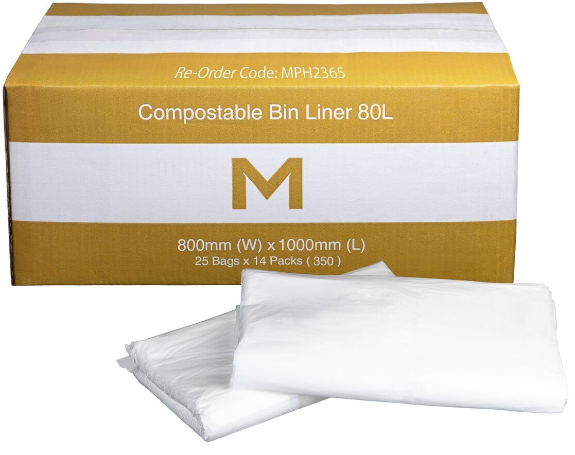 Compostable Bin Liner 80L (350pcs)