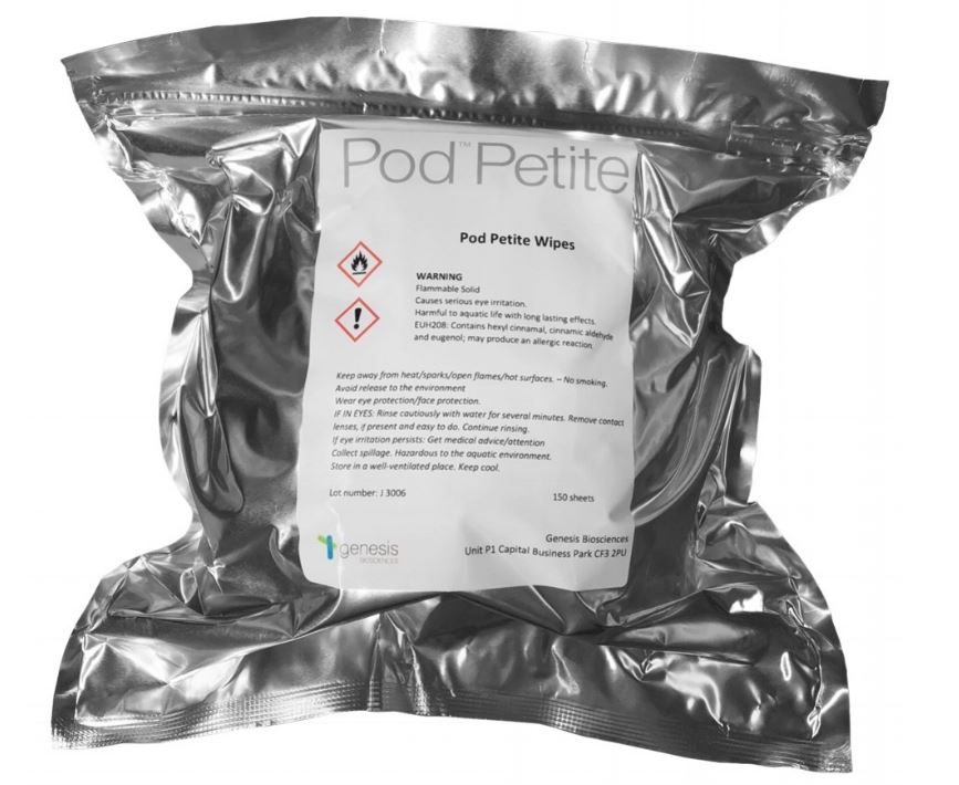 Pod Petite Fragranced Wipes - White