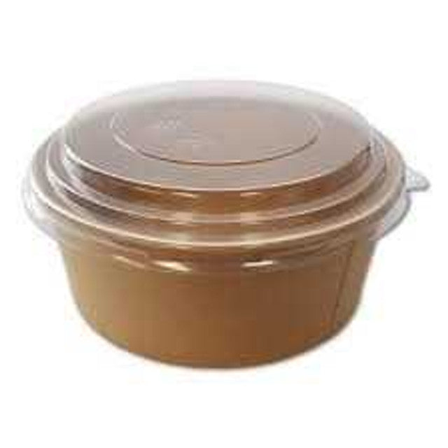 Kraft Soup container + Lids 435ml 500pcs