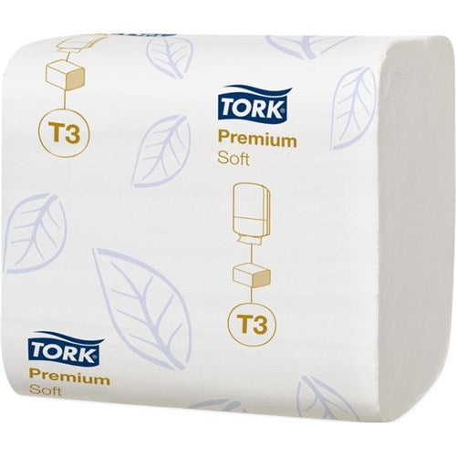 Tork T3 Premium Soft Folded Toilet Paper 2ply, 30pk/Ctn