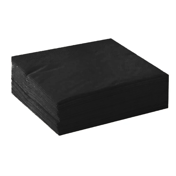 Cocktail Napkins Black 2000pcs