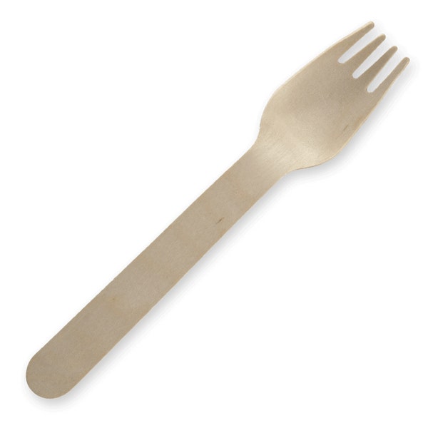 Wooden Fork 100pk